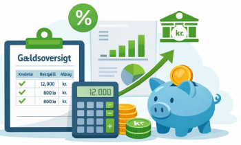 Gældsoversigt – få overblik over din samlede gæld